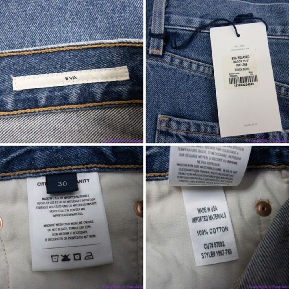 NEW Citizen of Humanity Eva Relaxed Baggy In Punch Bowl, 30‎ - Picture 16 of 16